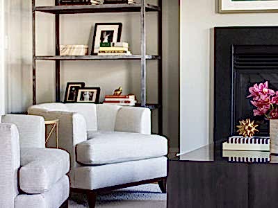 High end living room designed by san francisco bay area interior designer Niche Interiors