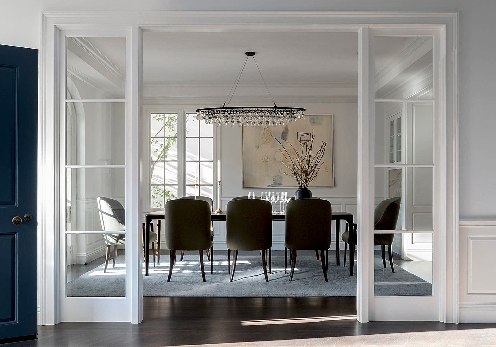 Formal dining room by Atherton interior designer