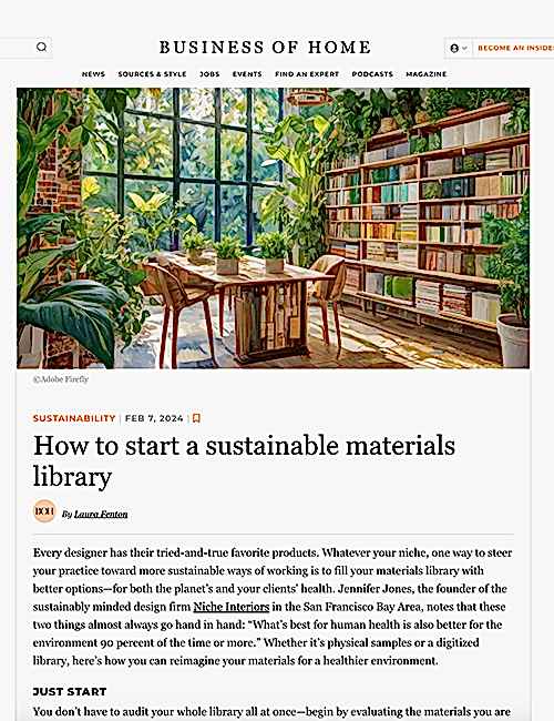 eco-friendly design tips by Bay Area interior designers