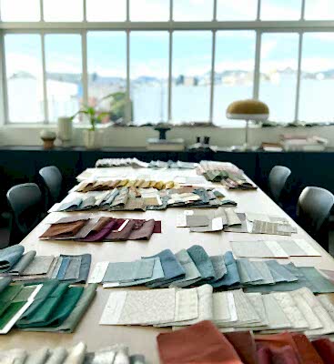 luxury fabrics for San Francisco interior design project
