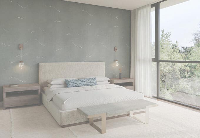 luxury high-end bedroom design in Hillsborough California home by niche interiors